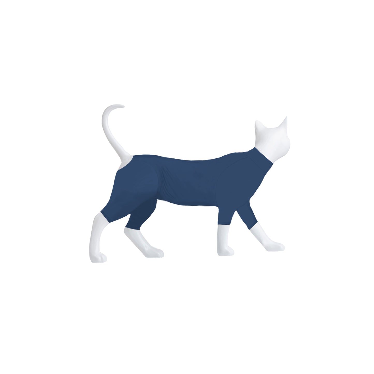 Enterizo para gato con mangas Azul Marino